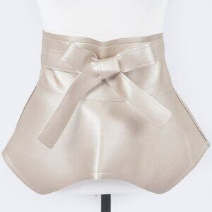 Faux Leather Skirt Belt